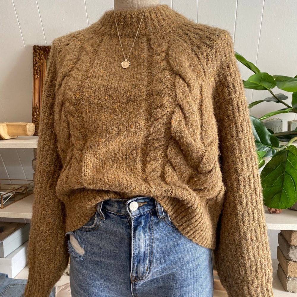 Universal thread mock neck sweater